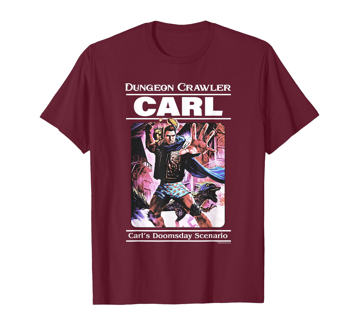 Dungeon Crawler Carl Vintage Paperback Illustration Book T-Shirt