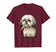 Funny Smoking Shih Tzu Cigarette Gen Z Dog Meme Graphic T-Shirt