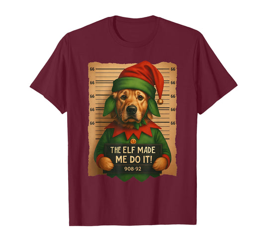 Golden Retriever Dogs Christmas Dear Santa I Can Explain T-Shirt