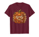 Smart Book Pumpkin Retro Fall Teacher Reading Halloween T-Shirt