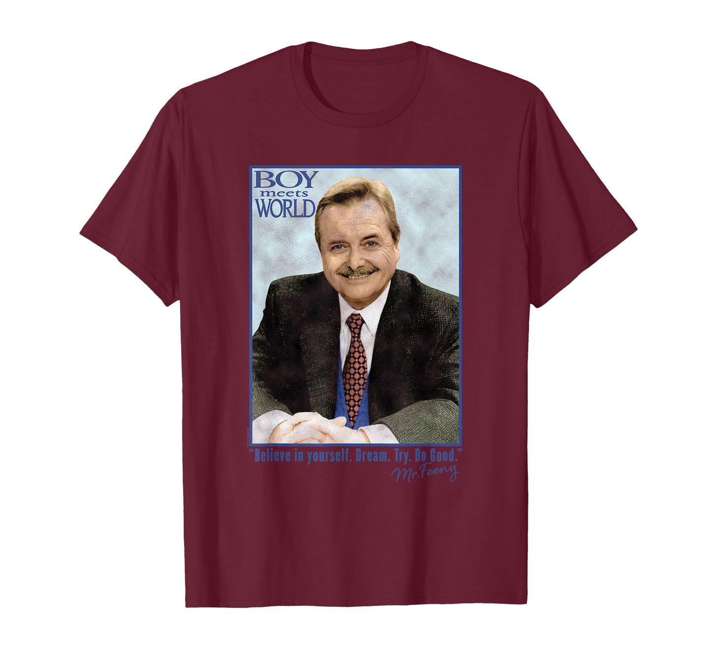 Boy Meets World Mr. Feeny Quote and Photo 90's TV Show T-Shirt