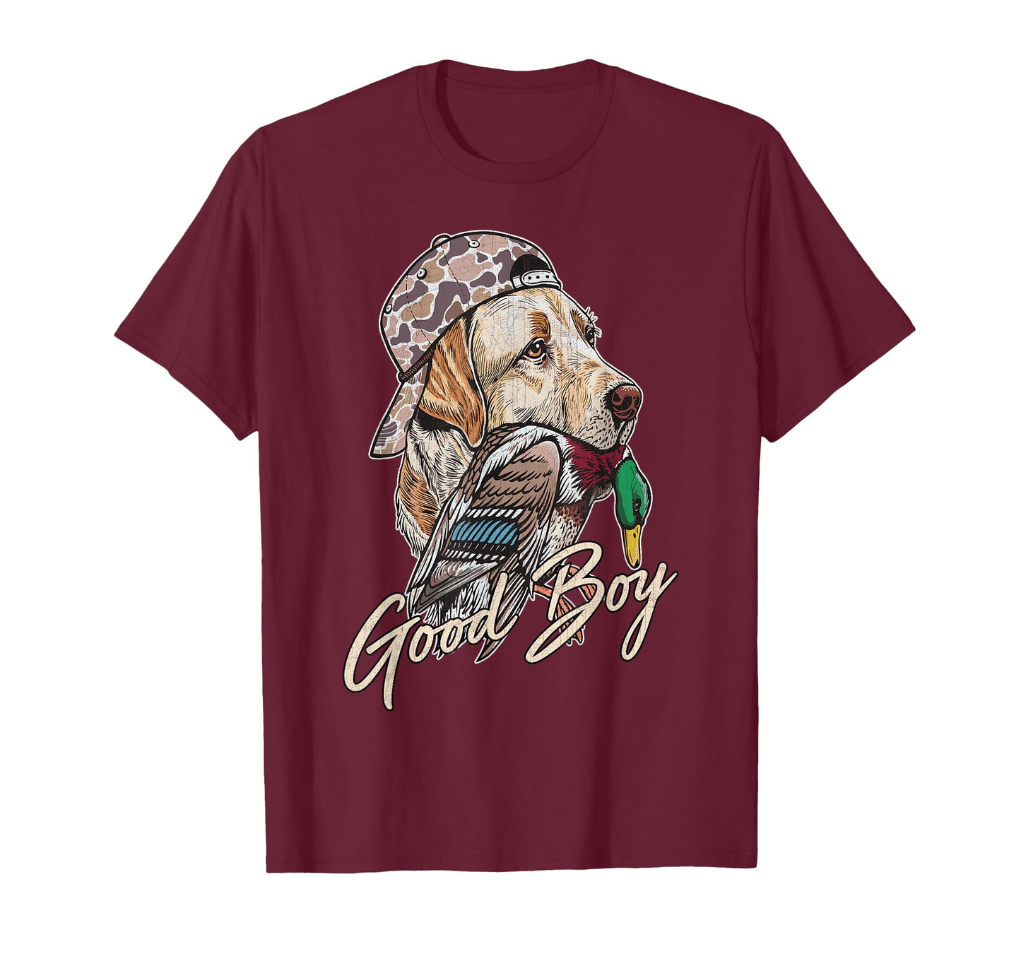 Good Boy Tee Duck Hunting Labrador Retriever for Men Boys T-Shirt