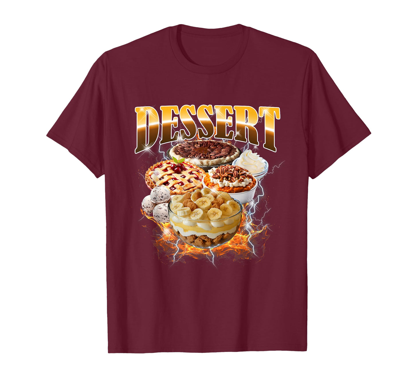 Thanksgiving Dessert Bootleg 90's Rap Rock Vintage T-Shirt