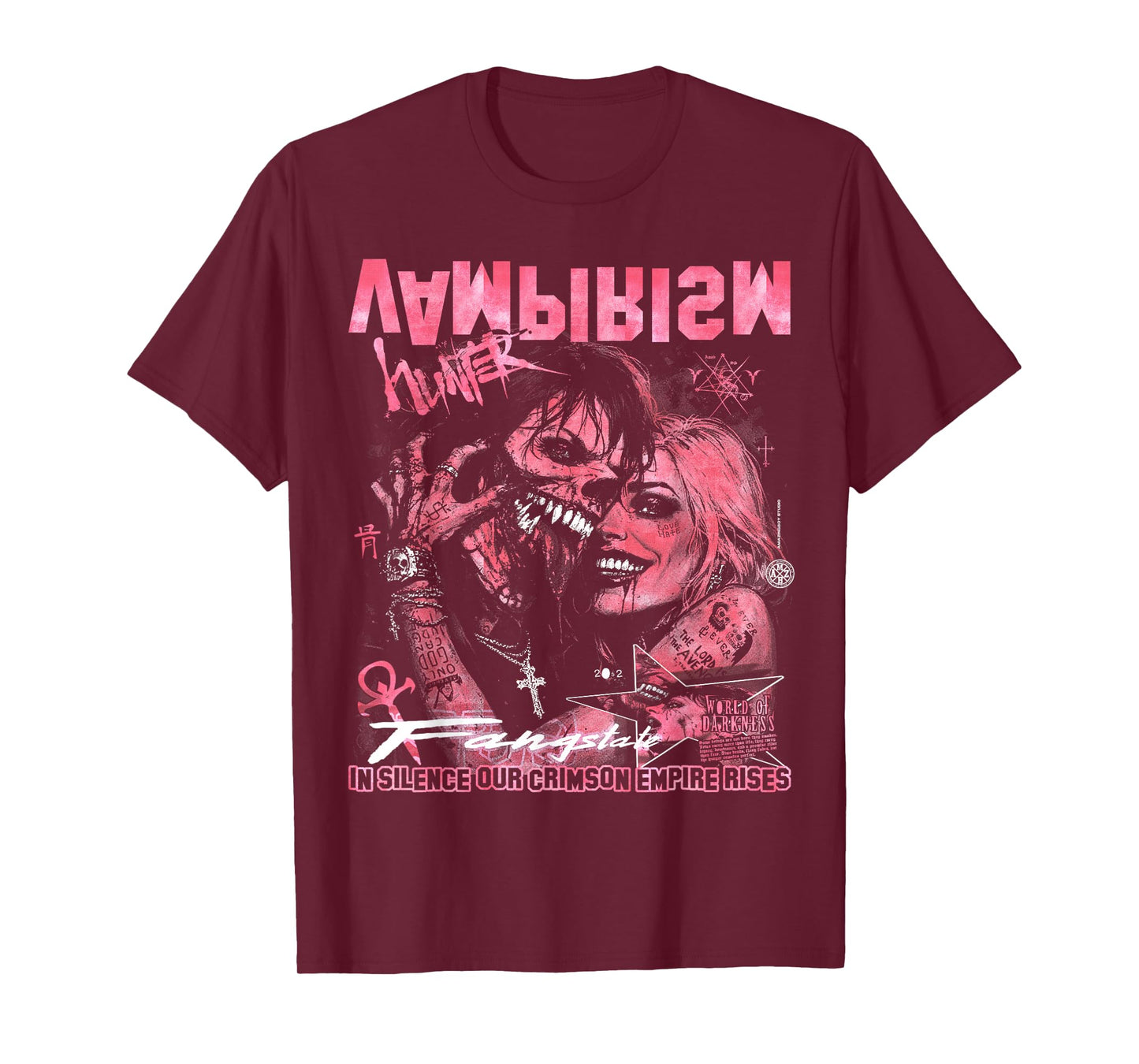 Alt Goth Vintage Y2K Gothic Emo Vampire Couple Punk Grunge T-Shirt