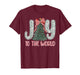 Joy to The World Jesus Christian Christmas Xmas Tree Holiday T-Shirt