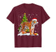 Cute Tiger Christmas Light Funny Tiger Lover Xmas T-Shirt