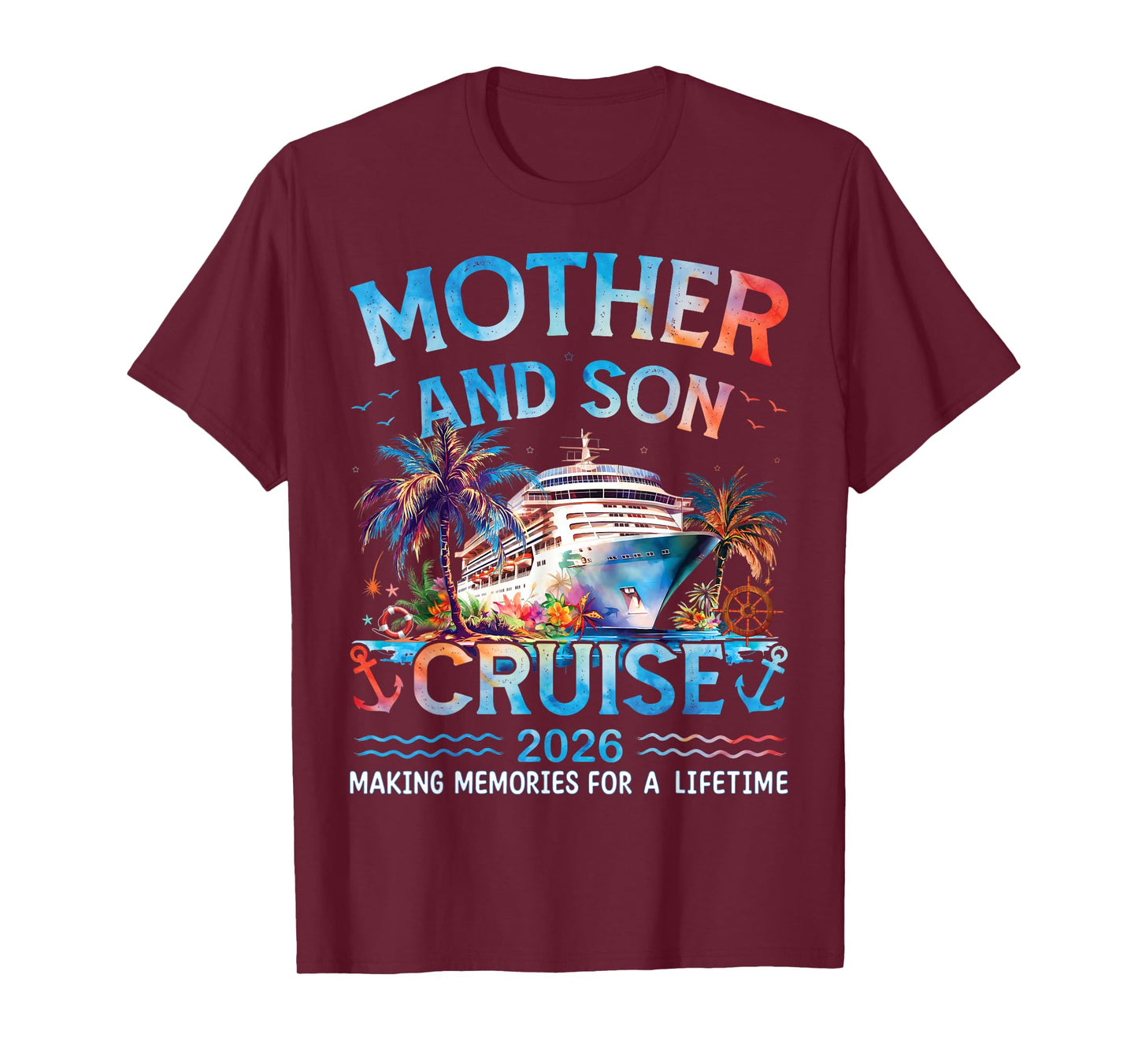 Mother and Son Cruise 2026 Matching Family Vacation Trip T-Shirt