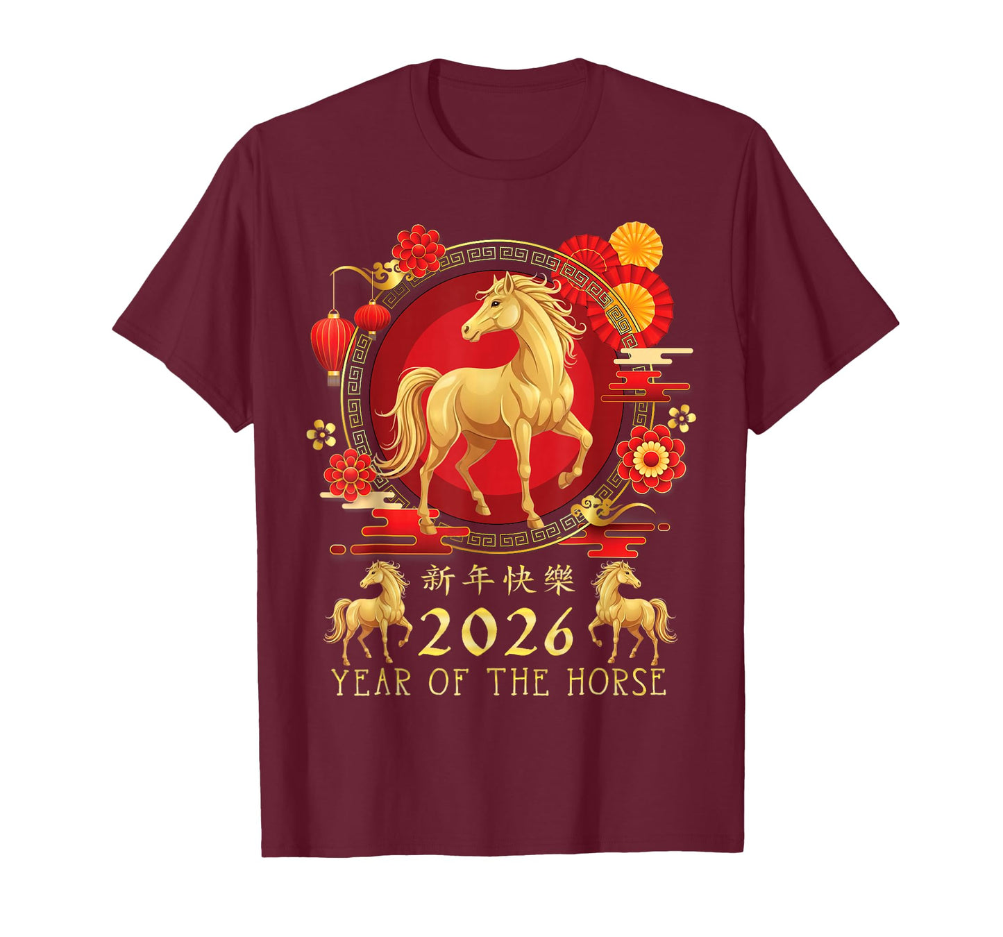 Chinese New Year 2026 Year of The Horse for Women Men Kids T-Shirt