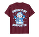 Snow Day Supporter Cute Snowman Snowflake Christmas Xmas Kid T-Shirt