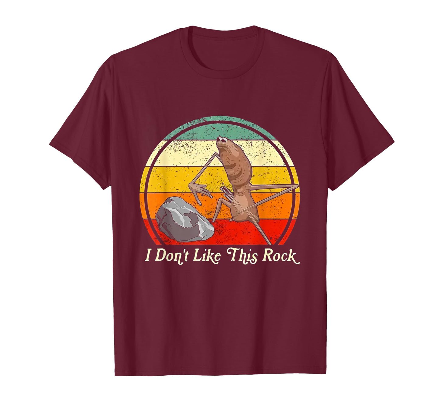 I Don't Like This Rock Marcus The Worm Meme Retro Vintage T-Shirt