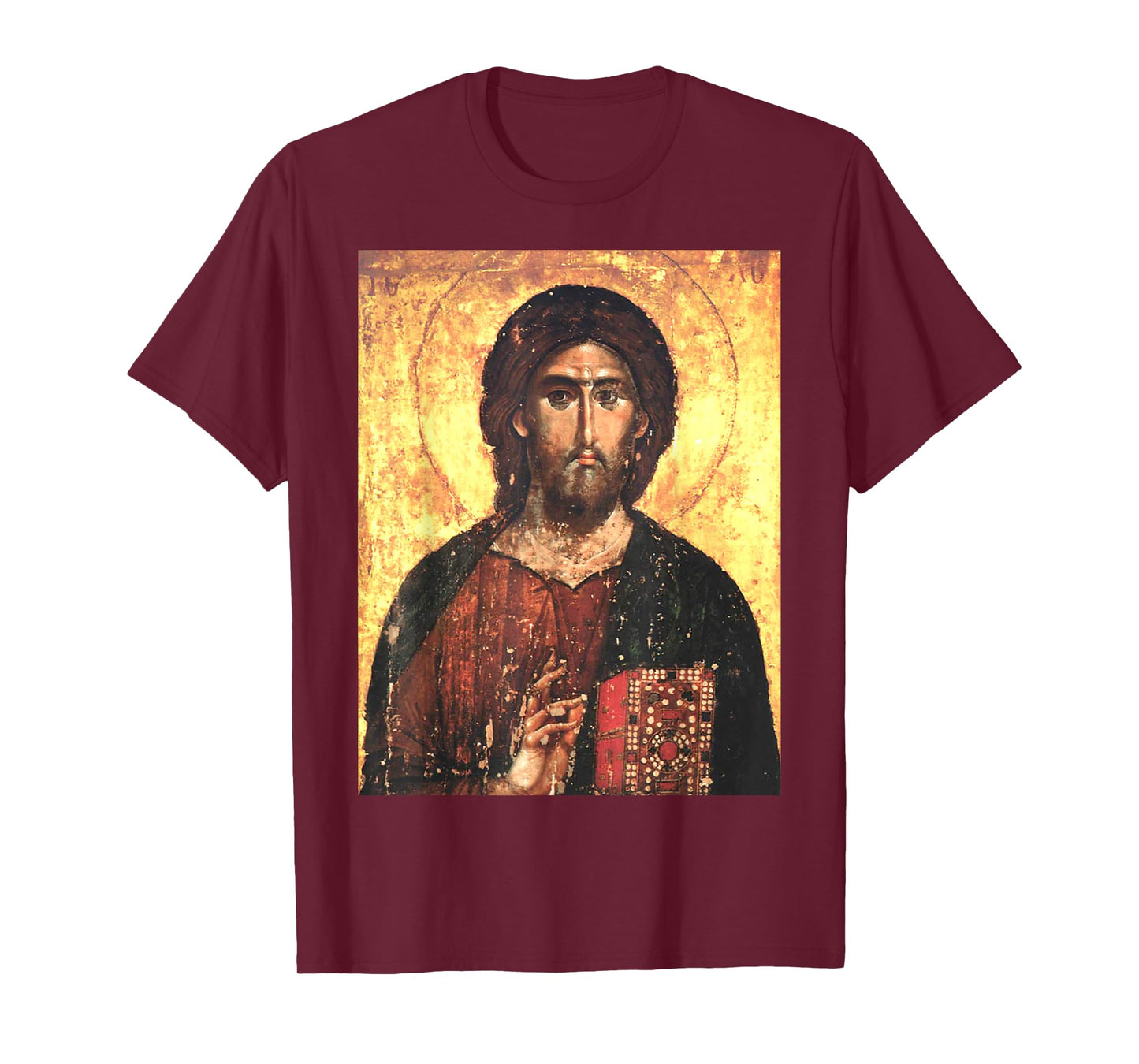 Jesus Christ Orthodox Icon Pantocrator of Hilandar Almighty T-Shirt