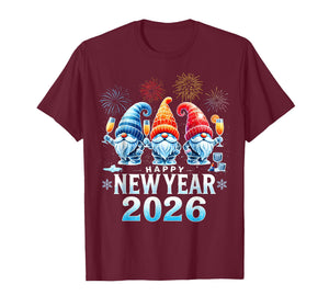 Happy New Year 2026 Gnomes Family Party New Years Eve T-Shirt