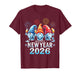 Happy New Year 2026 Gnomes Family Party New Years Eve T-Shirt