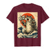Catzilla Cat Japanese Art Funny Cat 6 7 Meme T-Shirt