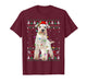 Miniature White Schnauzer Dog Christmas Ugly Sweater Xmas T-Shirt