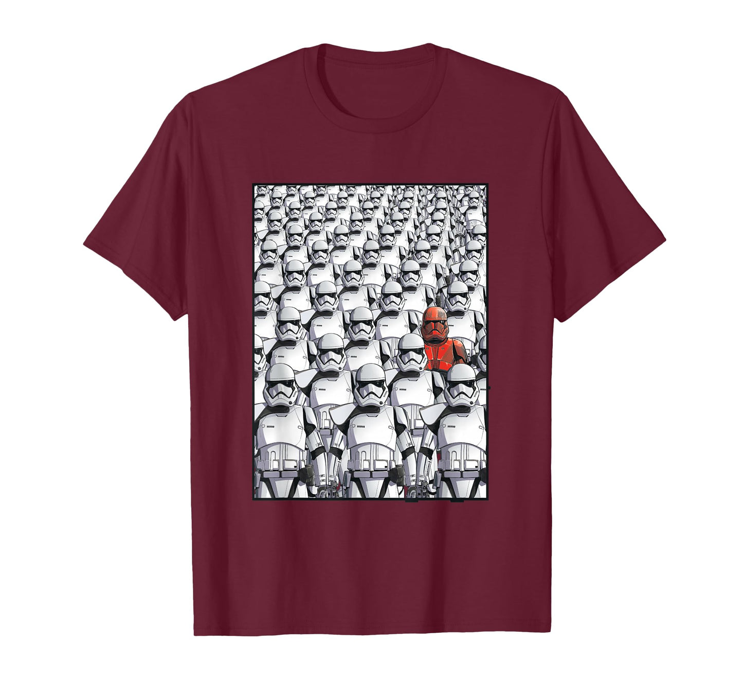Star Wars The Clone Wars Stormtrooper Red Commander T-Shirt