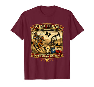 West Texas Oil Exploration Western Ranch Heritage T-Shirt