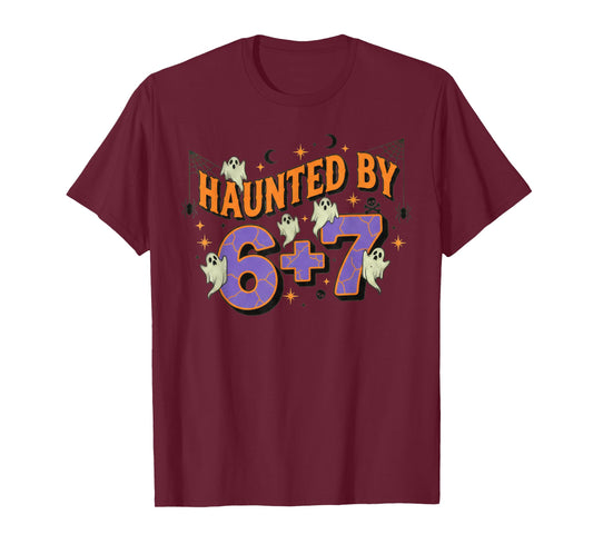 67 Meme Halloween Costume Haunted by 6-7 T-Shirt