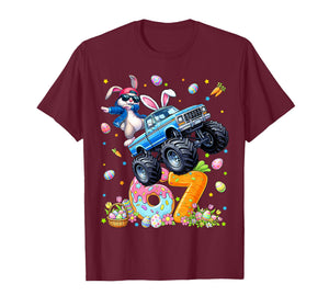 Funny Monster Truck Dabbing Rabbit Easter Bunny Men Boy T-Shirt