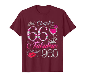 Chapter 66 Fabulous Since 1960 66th Birthday Queen Diamond T-Shirt