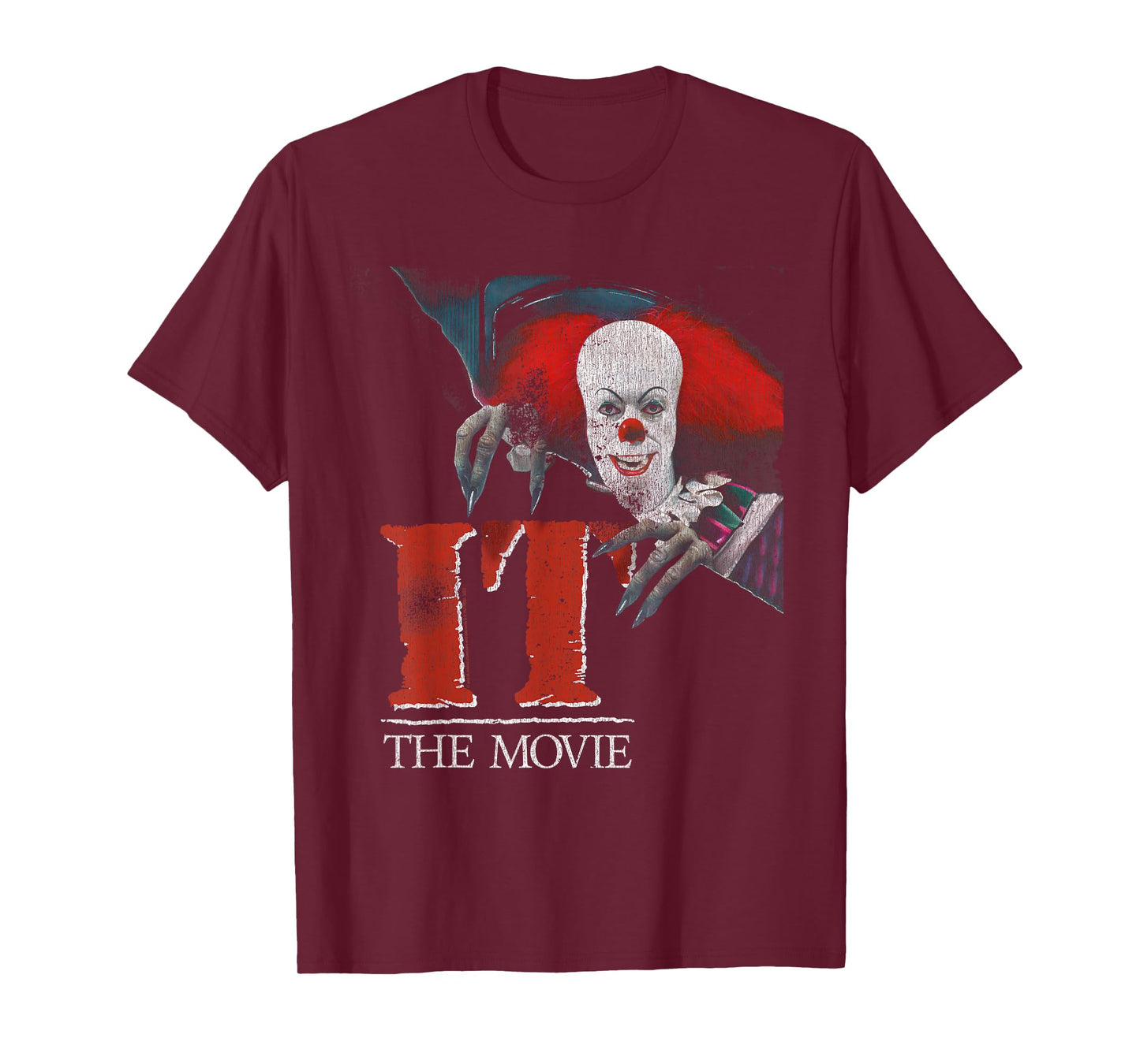 IT Miniseries Pennywise The Clown Poster 90's Horror Movie T-Shirt
