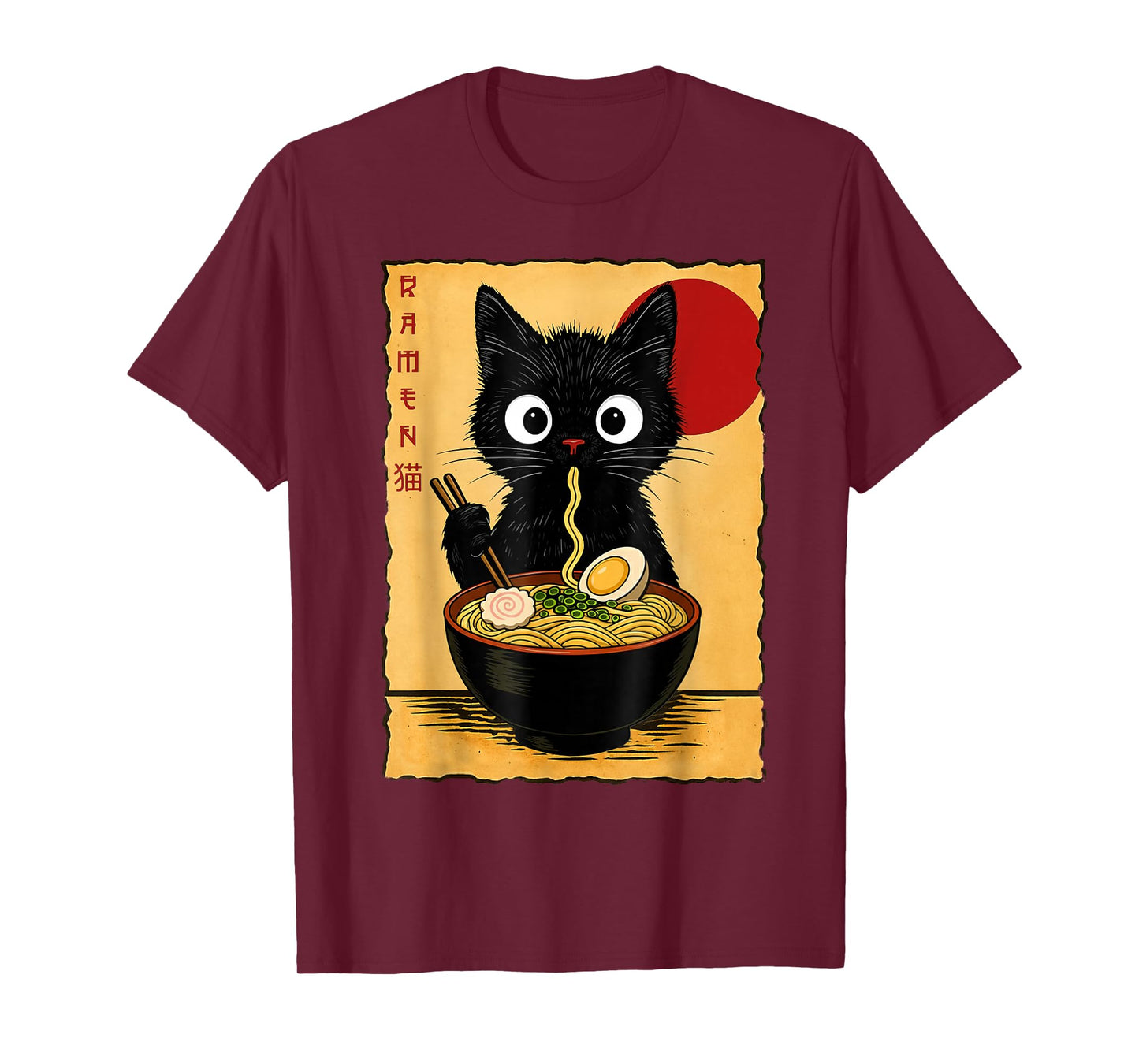Japanese Funny Graphic Tees Kawaii Cat T-Shirt