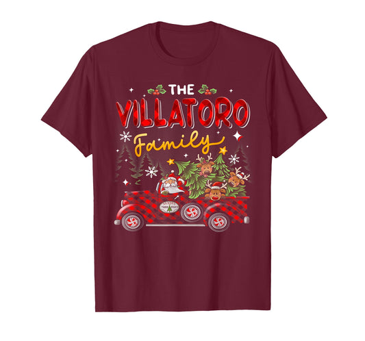 The Villatoro Family Christmas Matching Pajamas Group Gift T-Shirt