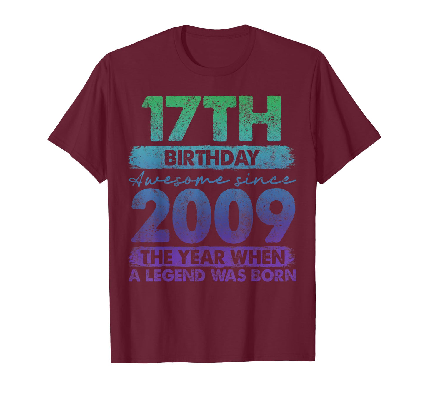17 Year Old Gifts Vintage 2009 Limited Edition 17th Birthday T-Shirt