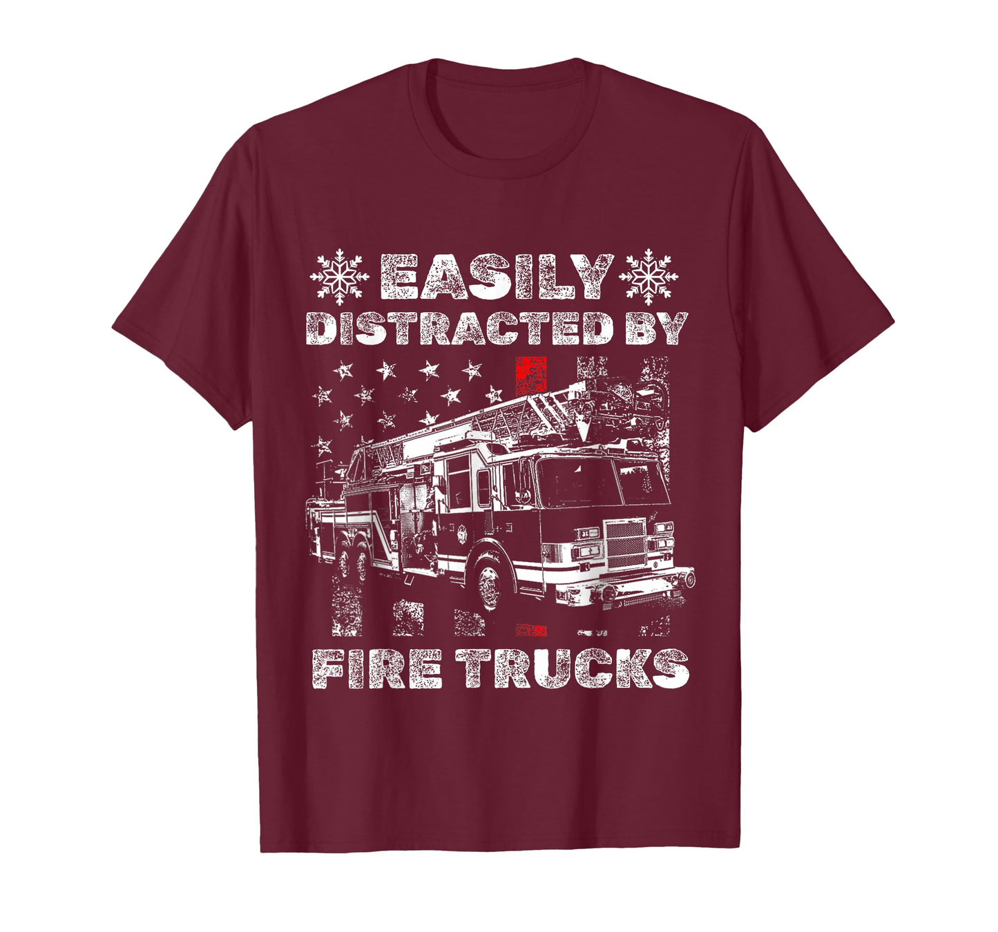 Funny Firefighter Art for Men Women Kids Fire Truck Fireman T-Shirt