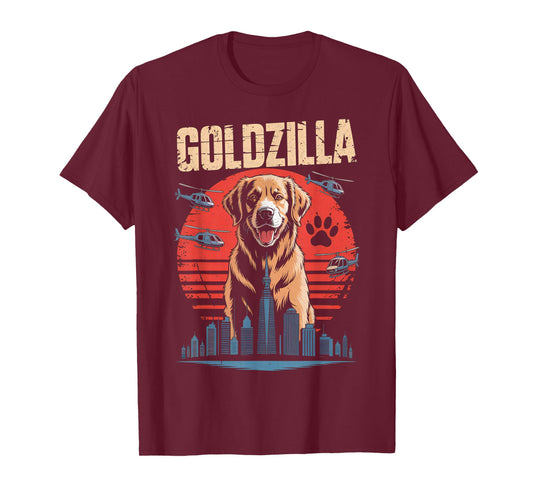 Goldzilla - Golden Retriever Dog Owner Canine Lover T-Shirt