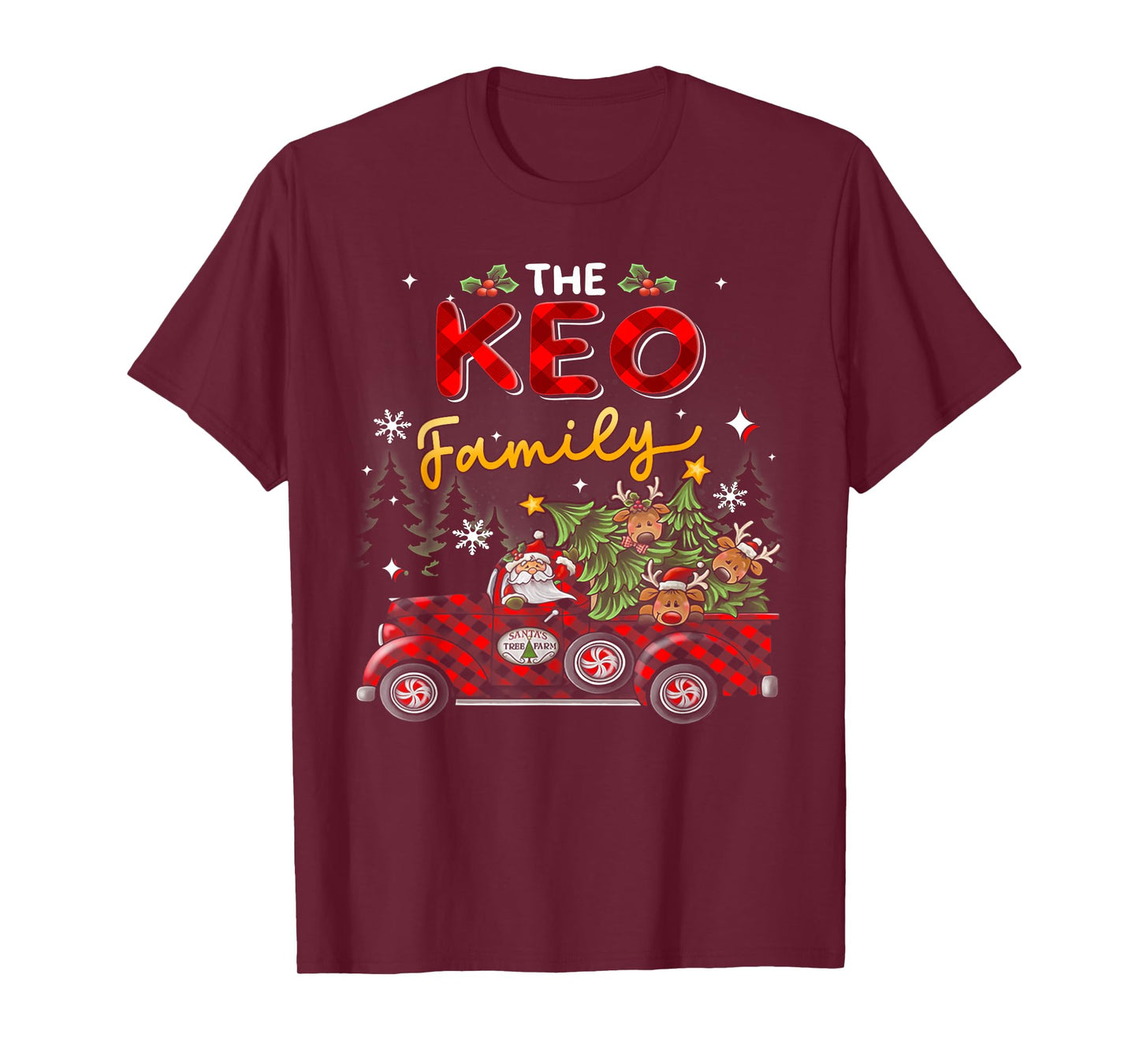 The Keo Family Christmas Matching Pajamas Group Gift T-Shirt