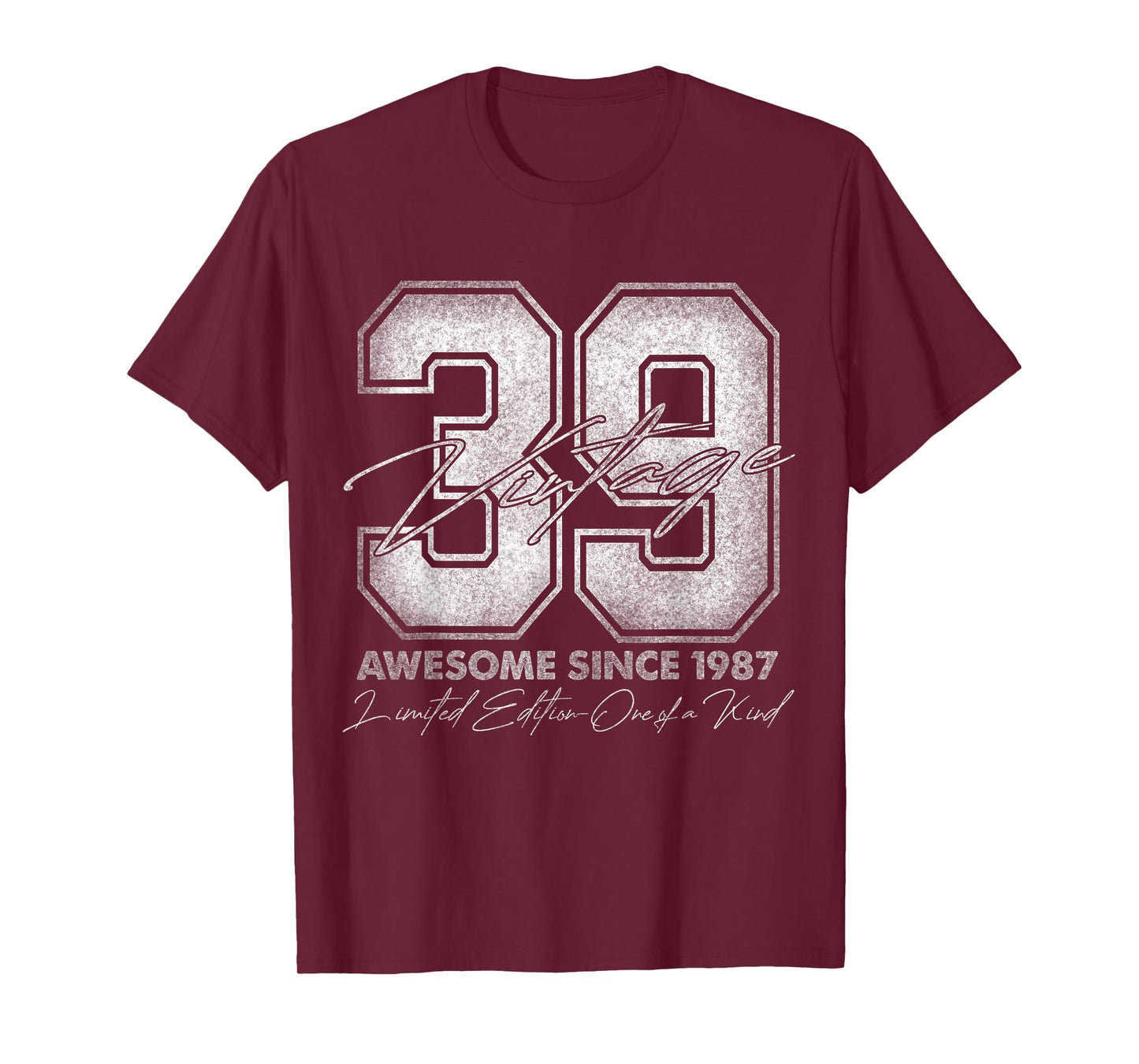 39 Year Old Gifts Vintage 1987 Limited Edition 39th Birthday T-Shirt