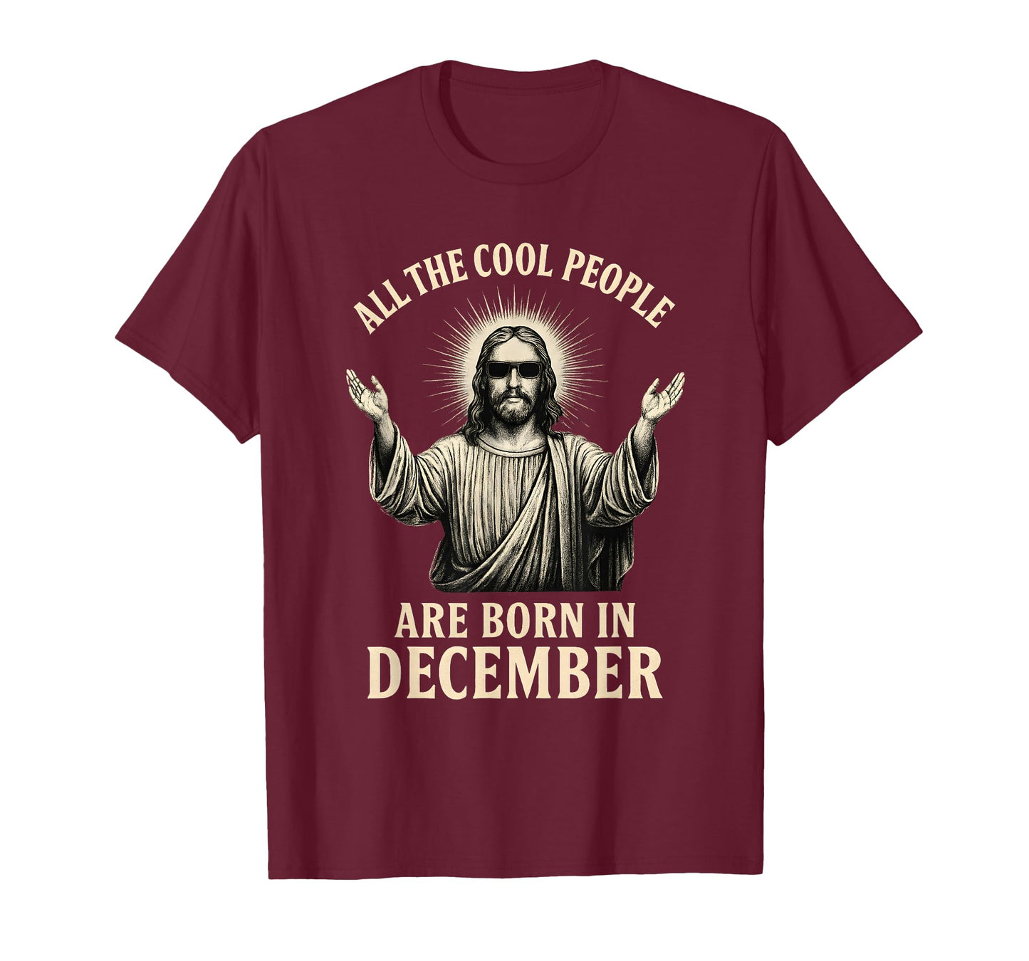 All Cool People are Born in December Birthday Funny Bday T-Shirt