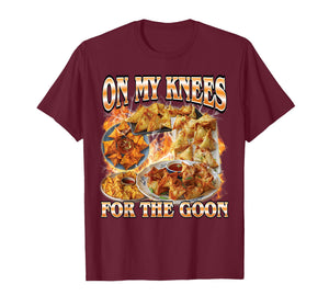 On My Knees Funny Crab Rangoon Meme Bootleg T-Shirt