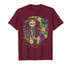 Mardi Gras Costume Sugar Skull Cat Carnival New Orleans T-Shirt
