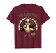 Thankful Leopard Print Thanksgiving Turkey Women Girly T-Shirt