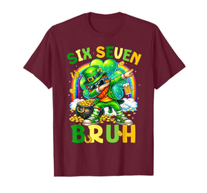 St Patrick's Day Six Seven 67 Bruh Meme Dabbing Leprechaun T-Shirt