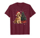 Funny Cocker Spaniel Dog Christmas Tree Women Men Kids T-Shirt