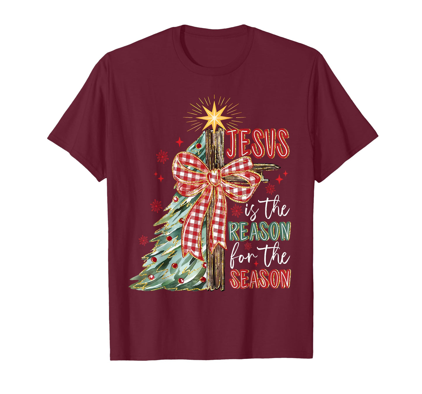 Jesus is The Reason for The Season Christmas Xmas Christian T-Shirt