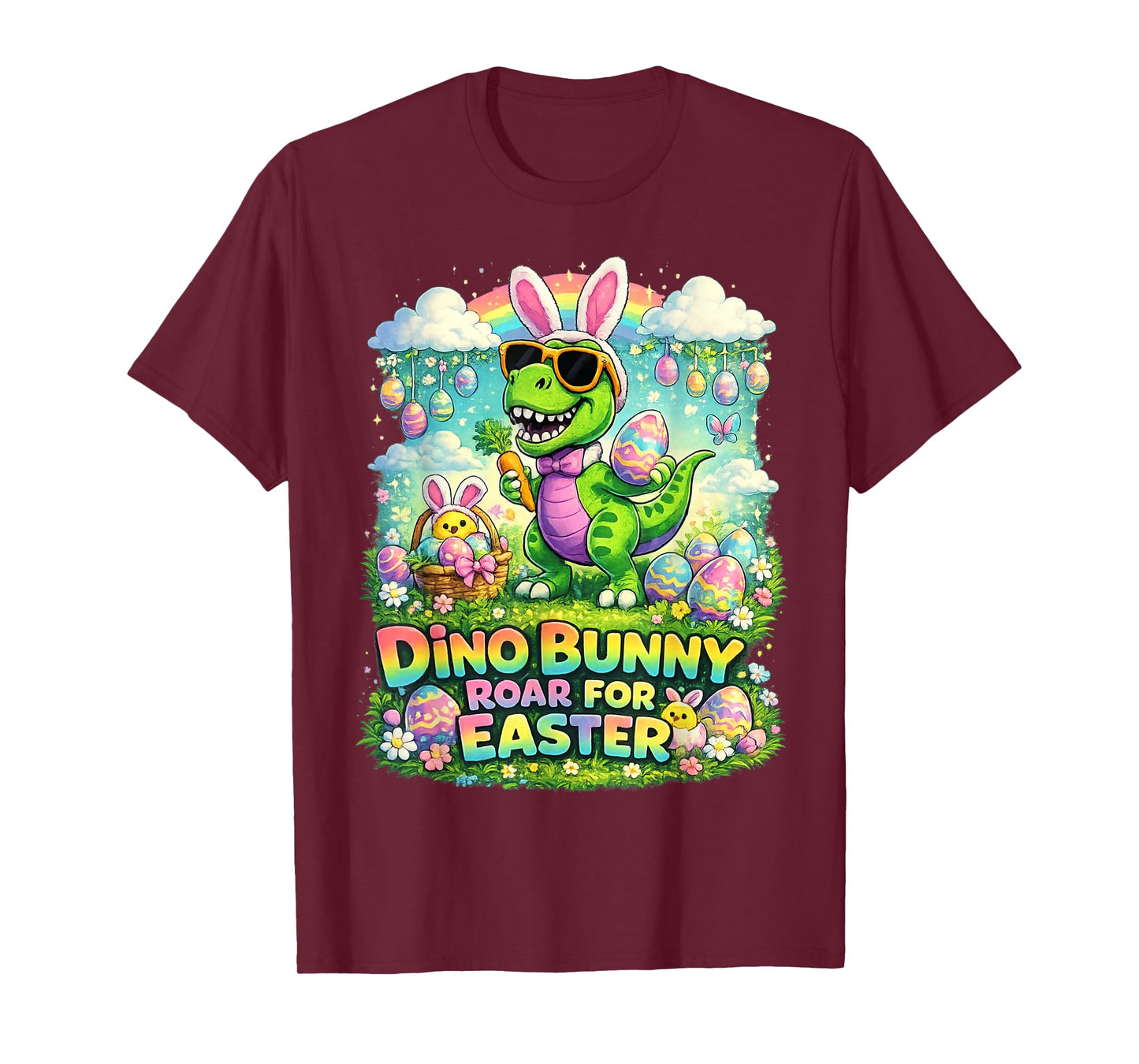 T-Rex Bunny Costume Easter Outfit for Boys and Kids Funny T-Shirt