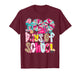 Preppy 100 Days of School Cheer Coquette Bow Kids Girls T-Shirt