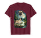 Pug Moonlit Night Art Pug Dog Howling at The Moon T-Shirt