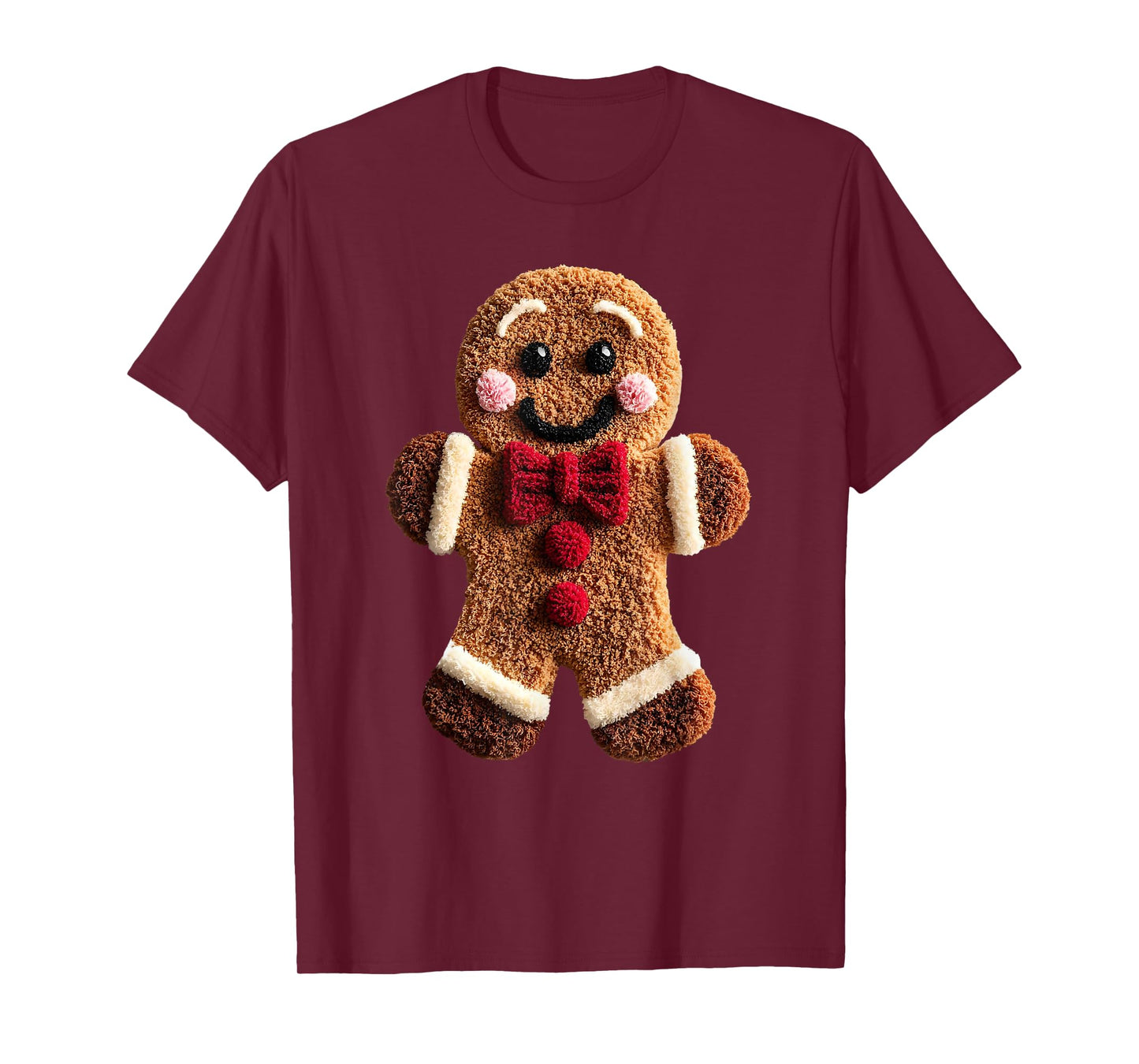 Funny Gingerbread Man Crochet Xmas Pajamas Holiday Christmas T-Shirt