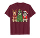 Retro Christmas Blue Heeler Santa Reindeer Dog Lover T-Shirt