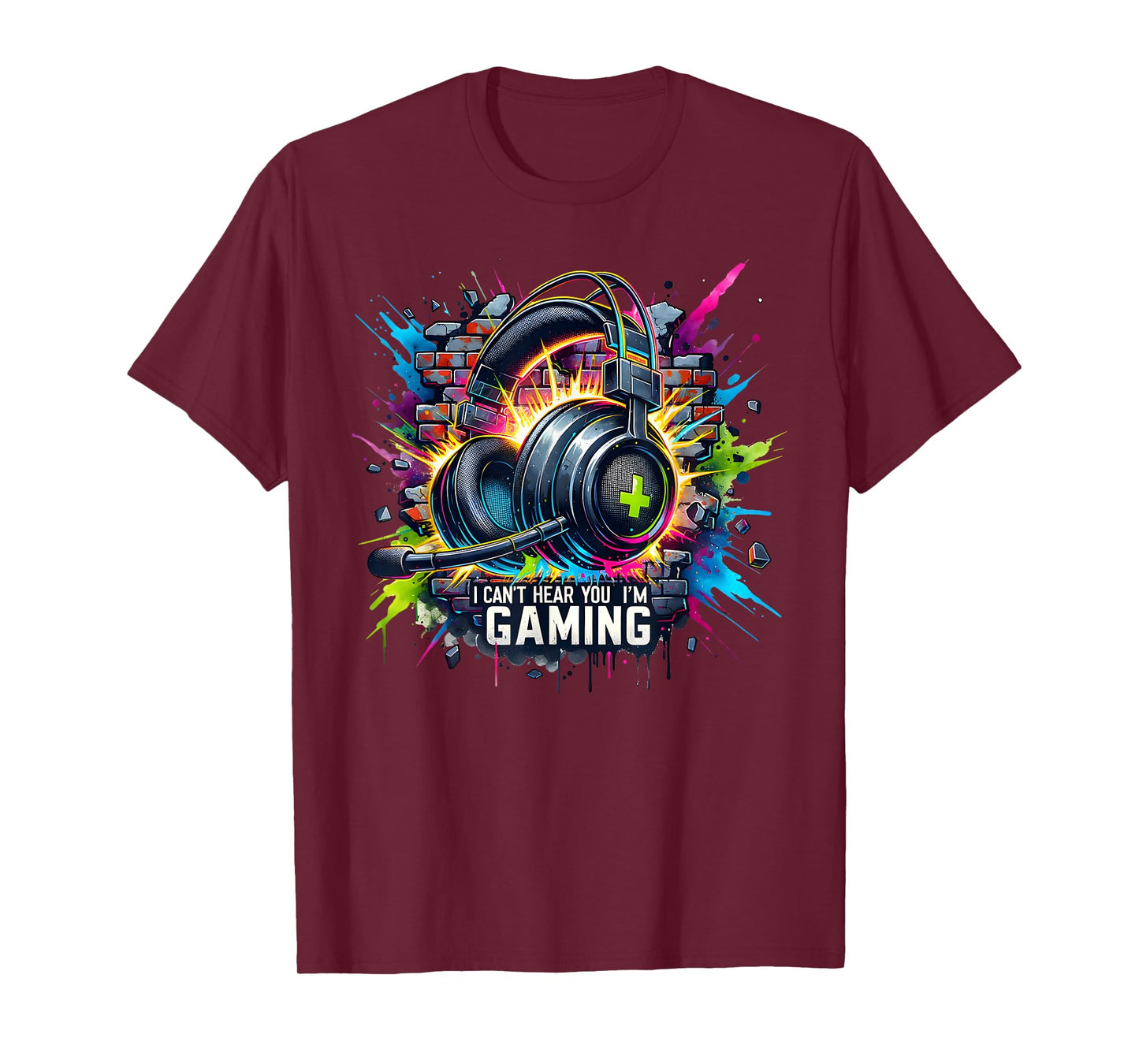 I Can't Hear You I'm Gaming Funny Gamer Boys Teens Men T-Shirt