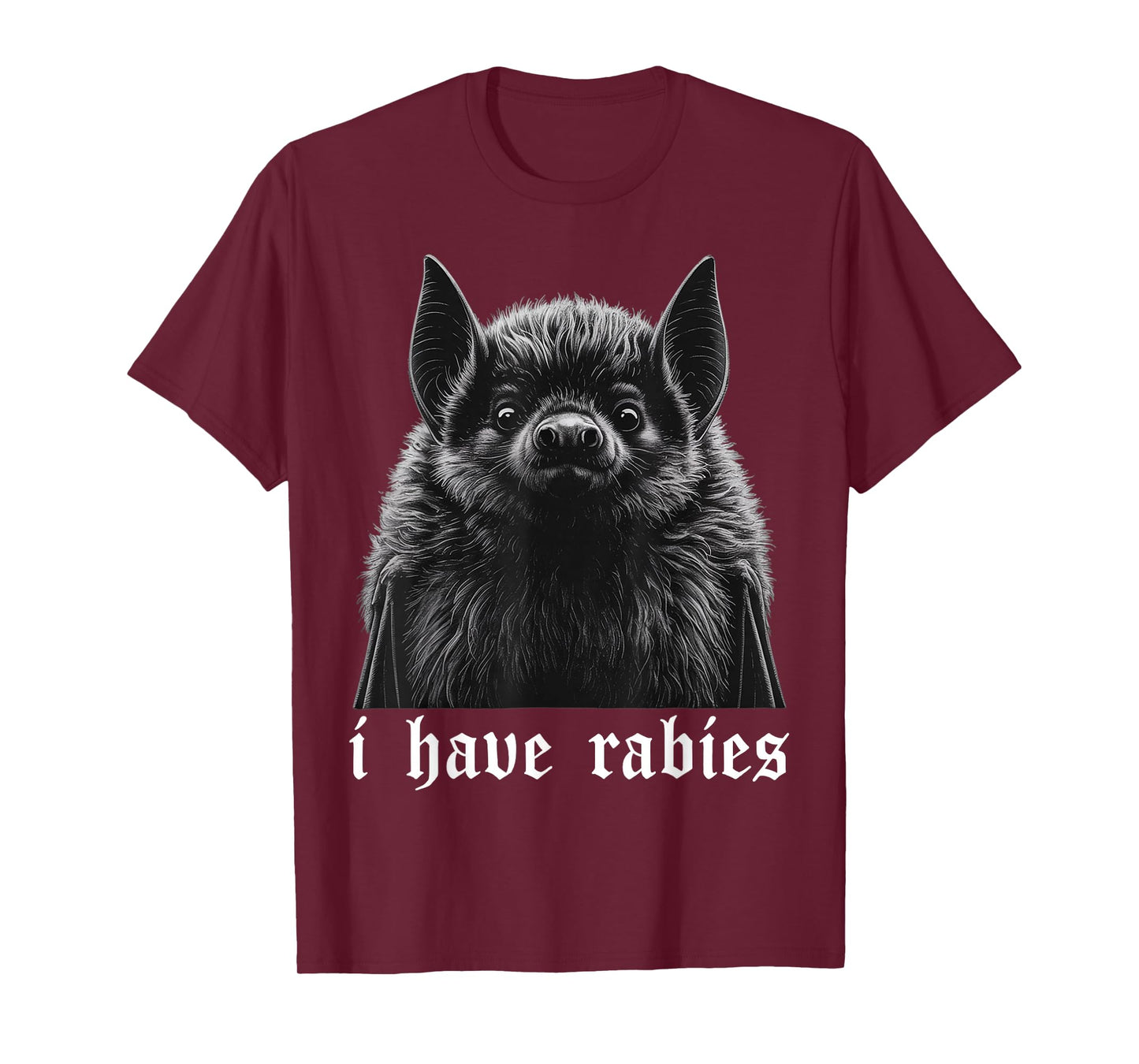 Vintage I Have Rabies Bat Funny Meme Quotes T-Shirt