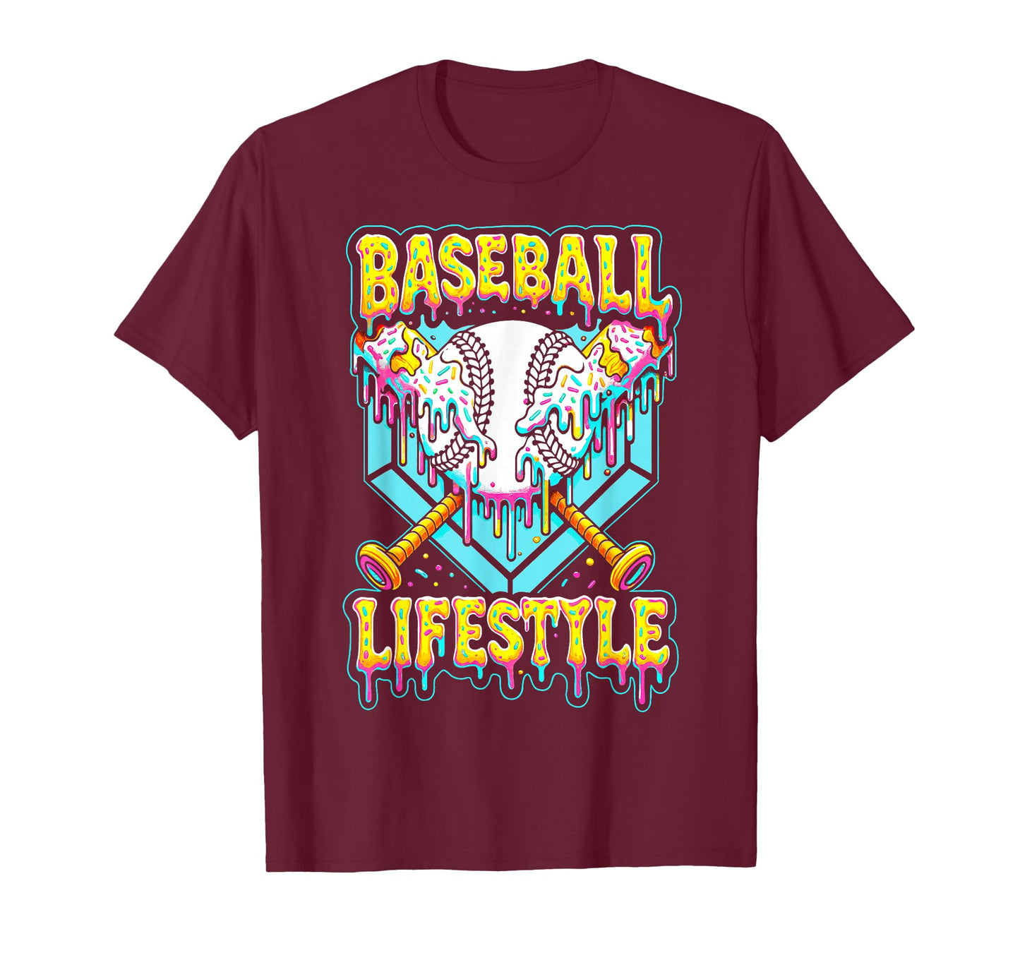 Baseball Lifestyle 101 Apparel Youth Baseball Drip Icecream T-Shirt