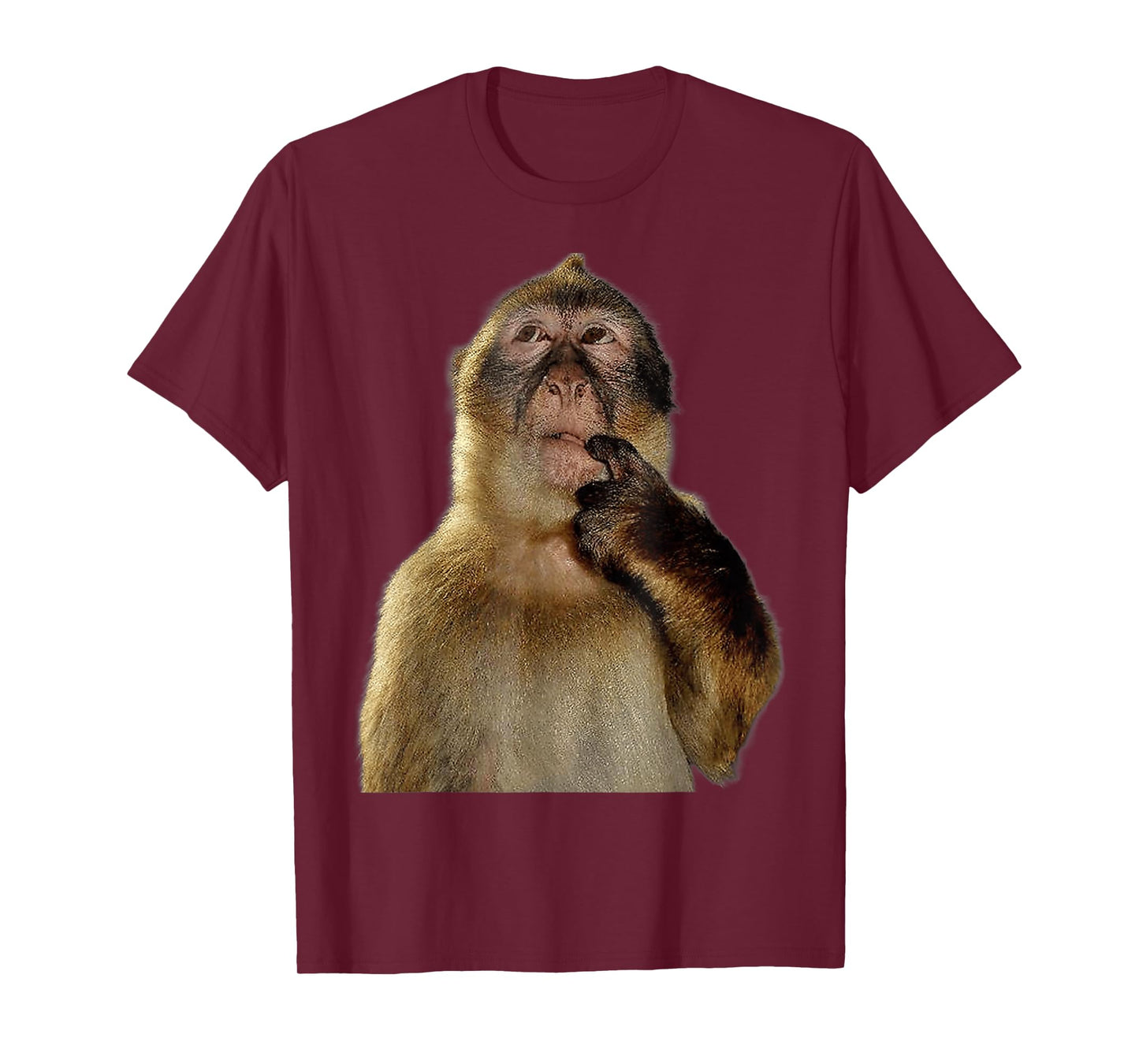 Thinking Monkey Funny Meme Cute T-Shirt