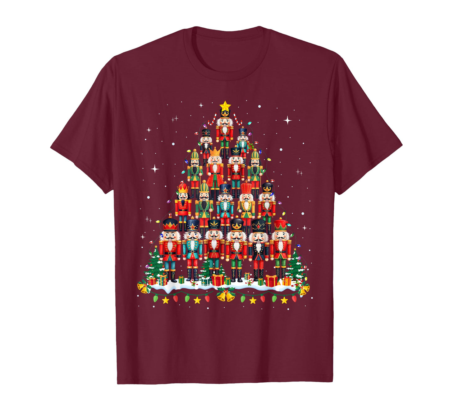 Nutcracker Christmas Tree Funny Xmas Men Women Kids T-Shirt