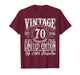 70 Year Old Gifts Vintage 1956 Limited Edition 70th Birthday T-Shirt
